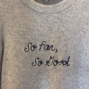 Madewell “so far, so good” sweater XS